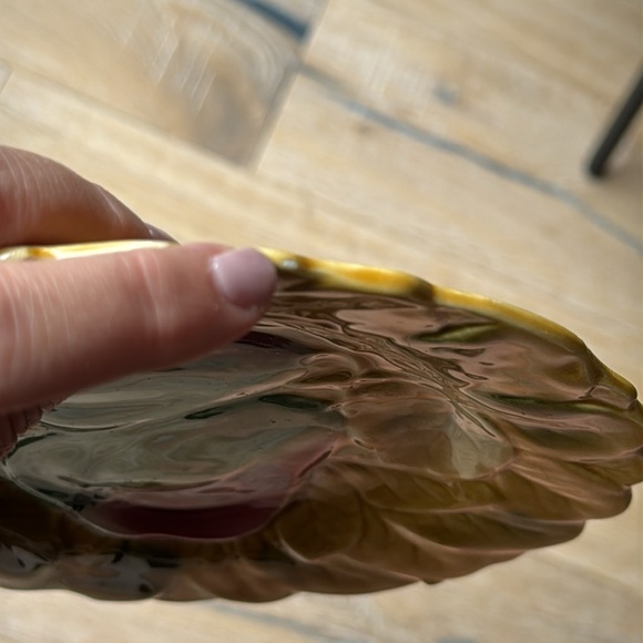 Sarreguemines Majolica Plates  7-1/2" set of 7 - Picture 12 of 12